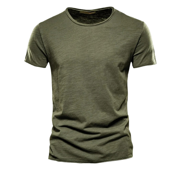 Zwart heren T-shirt regular fit, korte mouw en ronde hals. Veelzijdig en casual bovenkleding voor mannen. [[lstfy-media:2]]