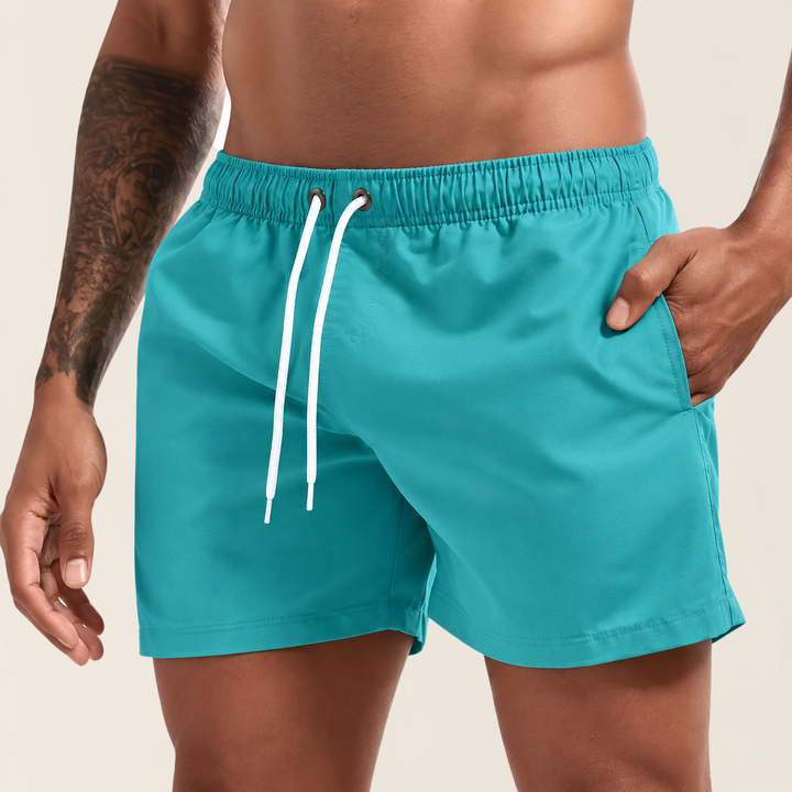 Heren sneldrogende badmode, comfortabele zwembroek met verstelbaar trekkoord voor strandplezier.