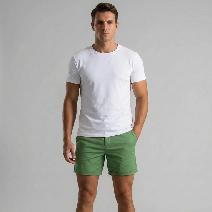 Modieuze heren shorts voor de zomer, chique en comfortabel. Geschikt voor vakantie of casual gebruik.