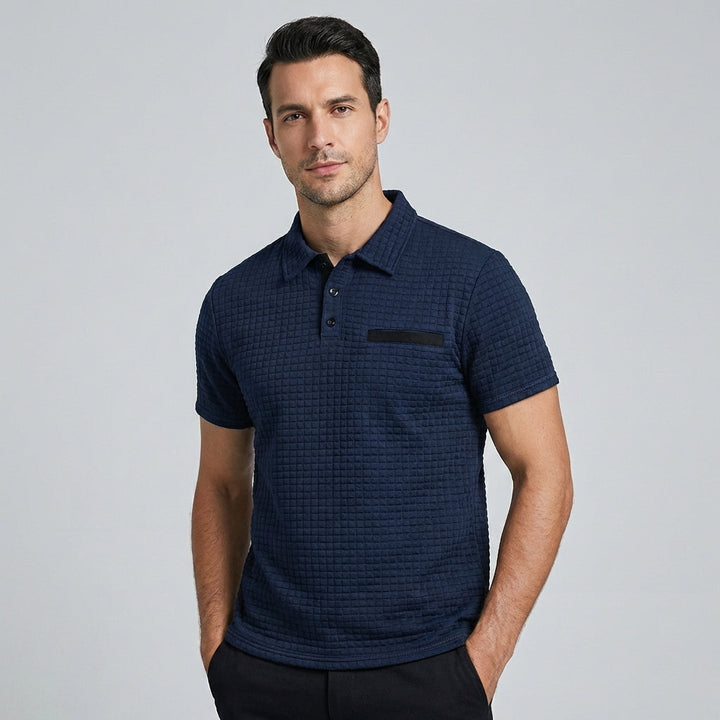 Trendy slim-fit heren polo shirt met moderne snit, perfect voor de modebewuste man.