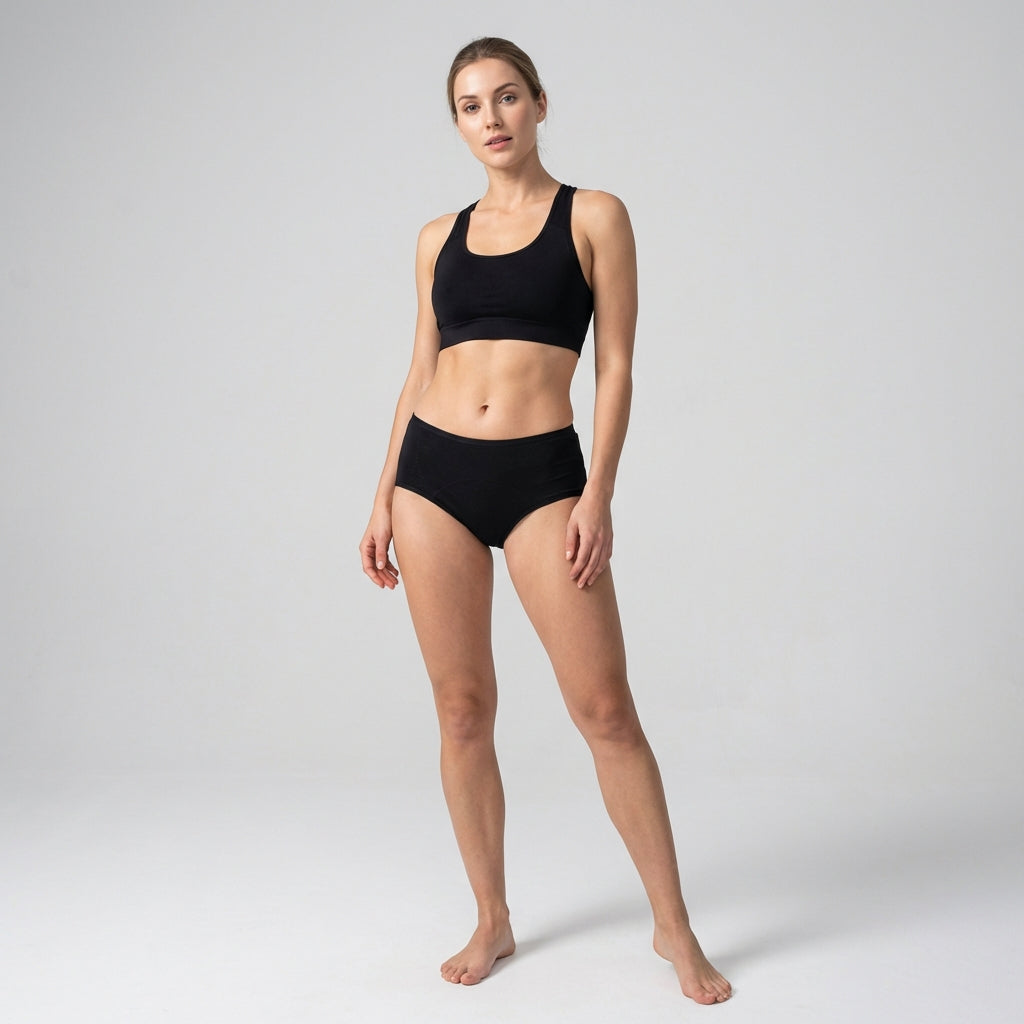 Dames 4-pack vochtregulerend ondergoed. Comfortabele, ademende onderbroeken voor dagelijks gebruik.