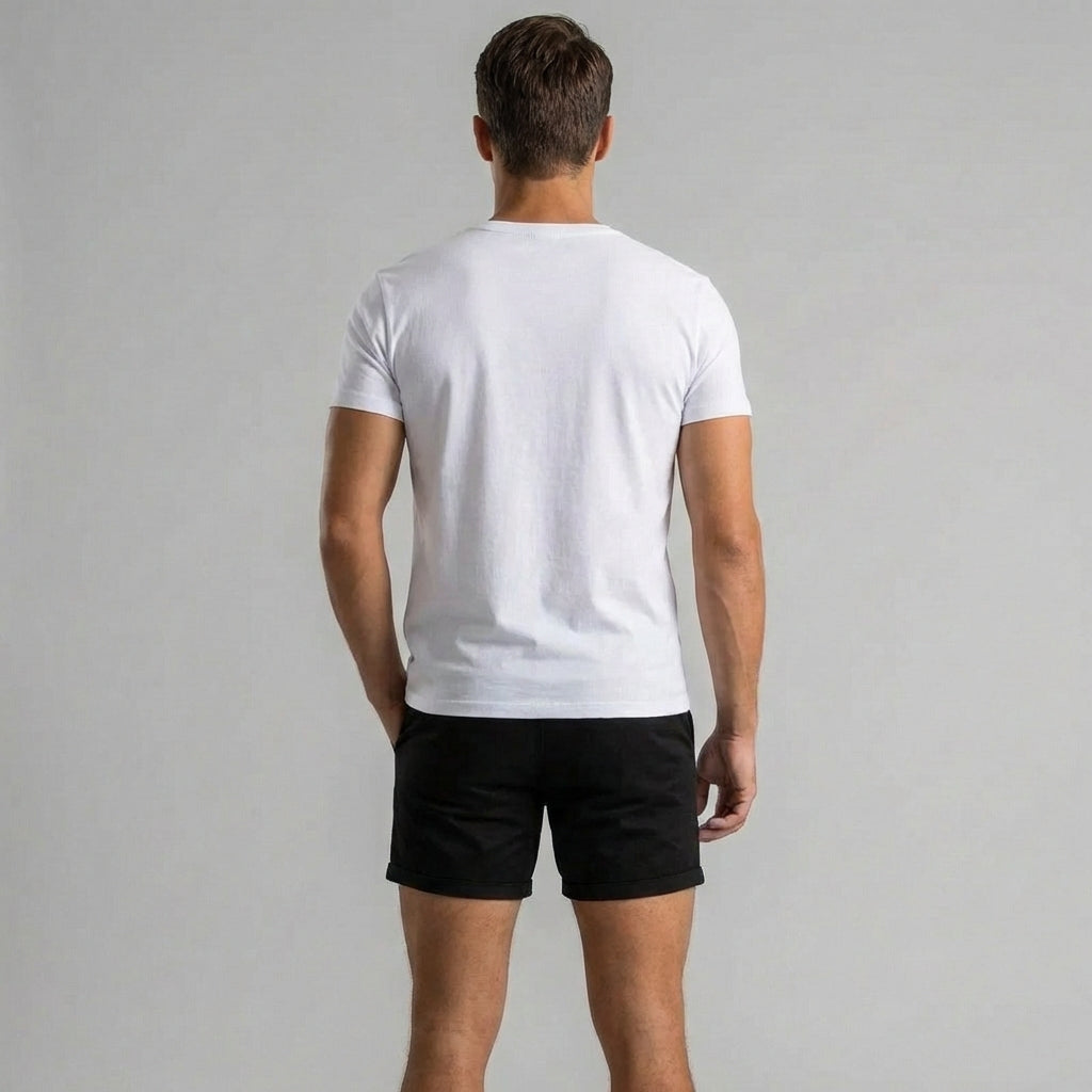 Stijlvolle heren korte broek, ademend en kwalitatief. Perfect voor zomerse mode en vrije tijd.