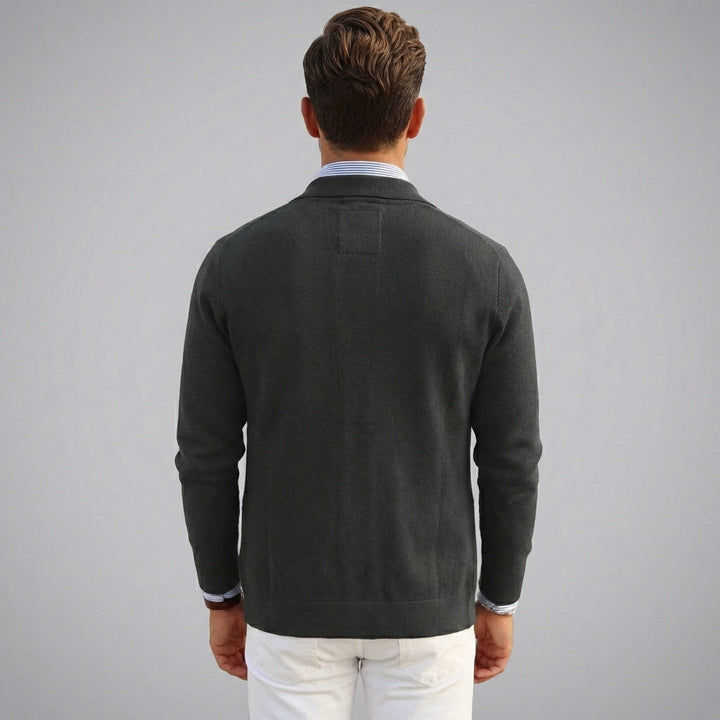 Veelzijdige heren blazer; ideaal voor smart casual outfits en lente/najaarsmode.
