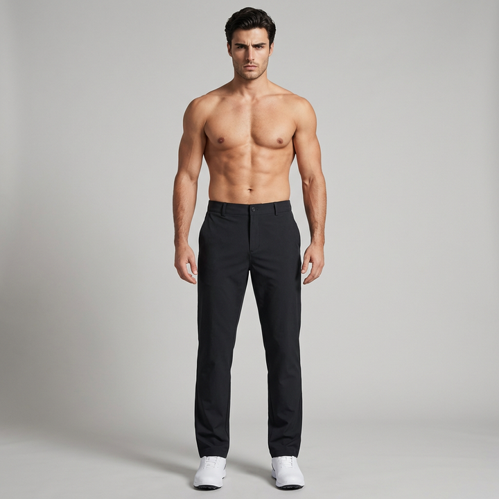 Sneldrogende heren golfbroek, ideaal voor casual of sportieve activiteiten. Comfortabel, stretch en functioneel.