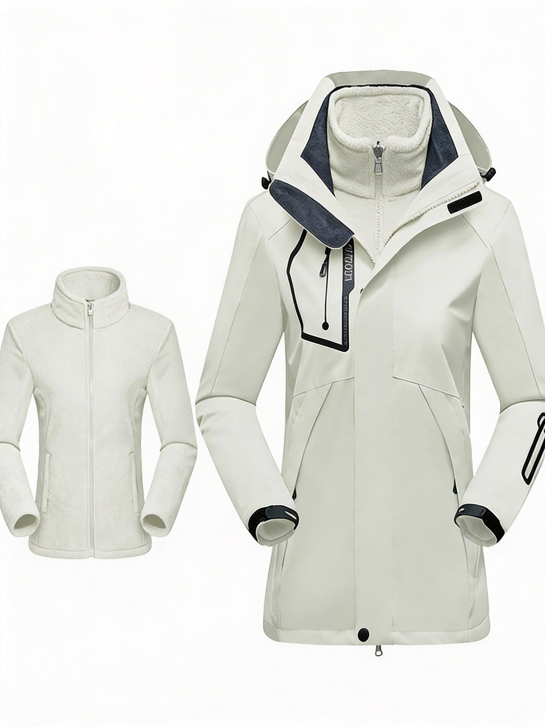 Dames winterjas met capuchon, waterdicht en warm. Essentiële buitenkleding voor koude winterdagen.