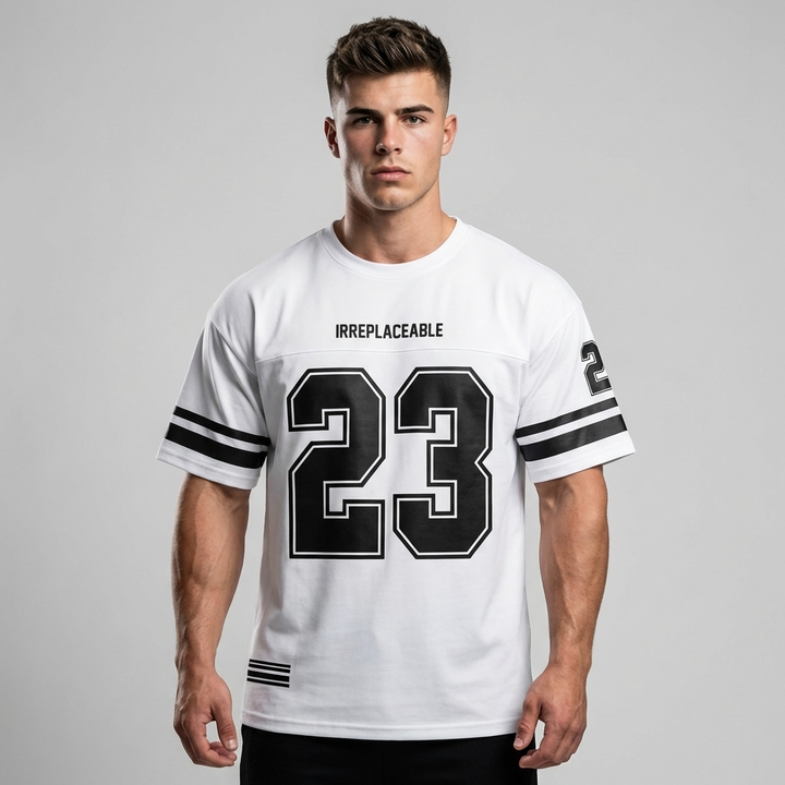 Mannen gestreept graphic T-shirt met korte mouwen en ronde hals voor een comfortabele, modieuze casual look.