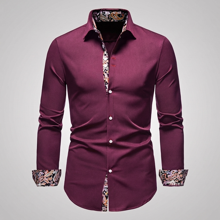 Veelzijdig heren overhemd, geschikt voor feestkleding en zakelijke kleding, modern en stijlvol.