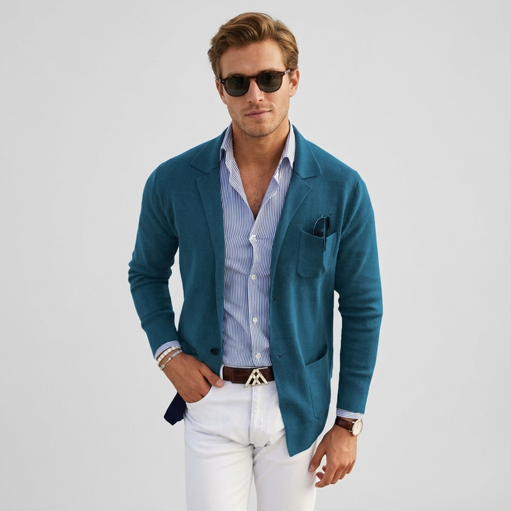 Kwaliteitsvolle heren blazer, een veelzijdig colbert voor elke moderne herenoutfit.