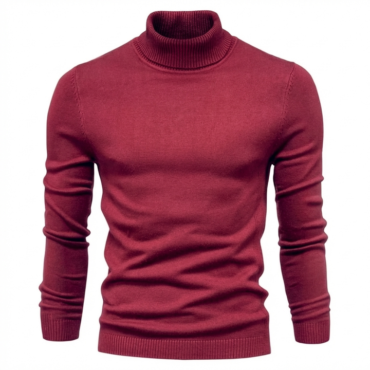 Klassieke heren coltrui van premium 100% scheerwol, comfortabel en duurzaam.