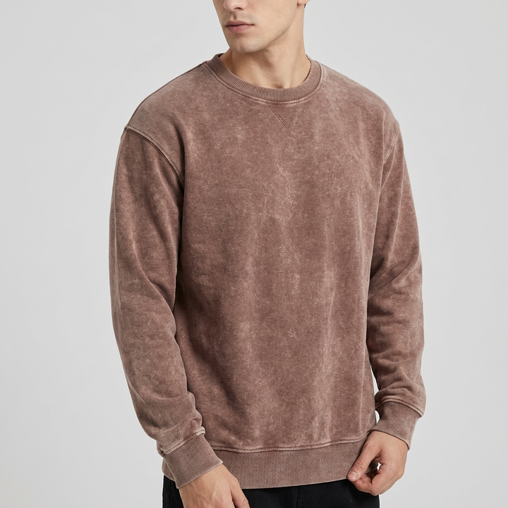 Heren trui: casual, comfortabel en trendy met een unieke washed look. Nieuwe collectie.