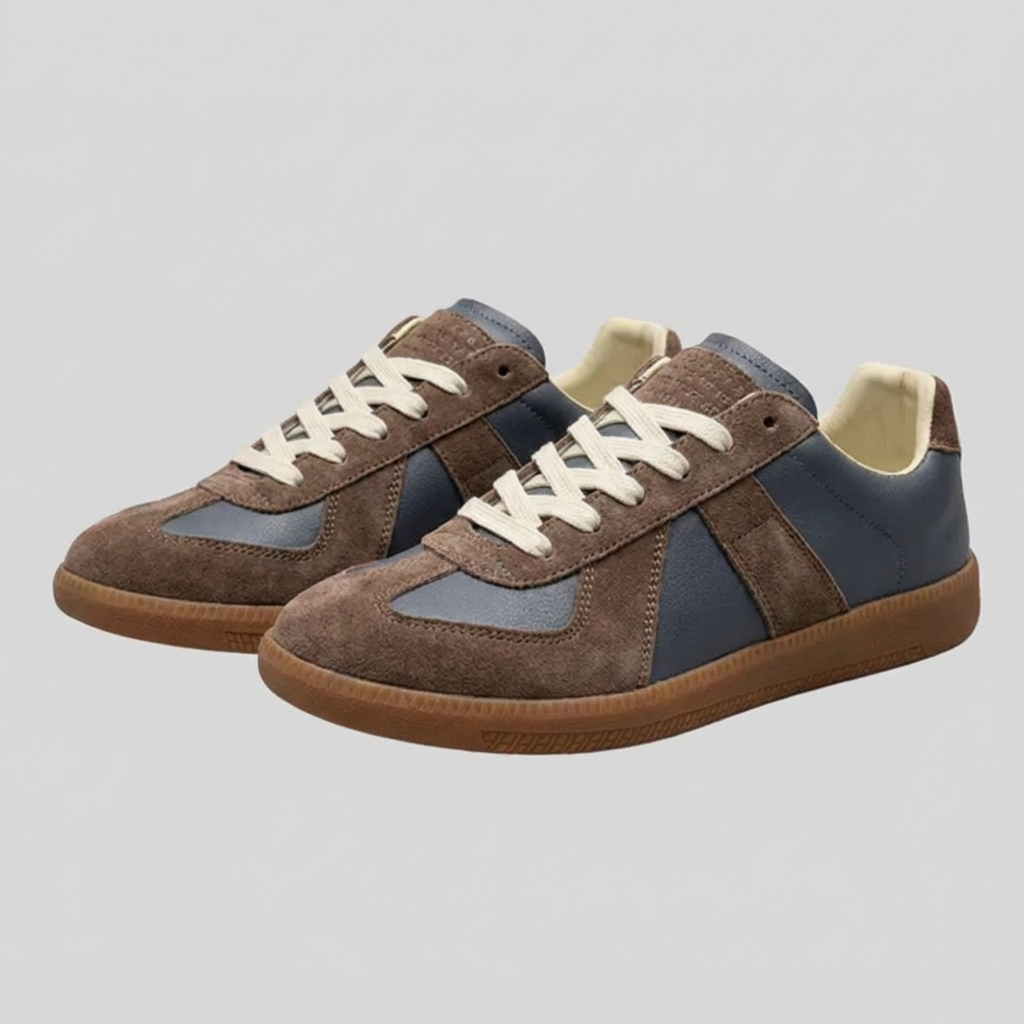 Comfortabele heren platform sneakers in retro stijl. Perfect voor casual kleding en een trendy vintage look.