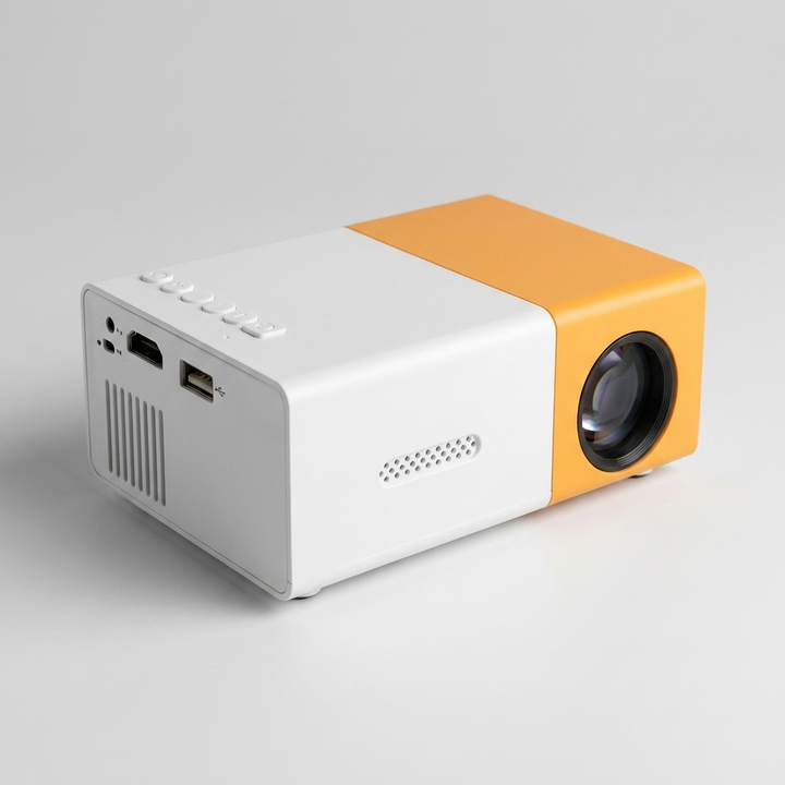 Compacte miniprojector voor thuisbioscoop, mobiel HD-beeld. Ideaal voor films, gaming en presentaties.