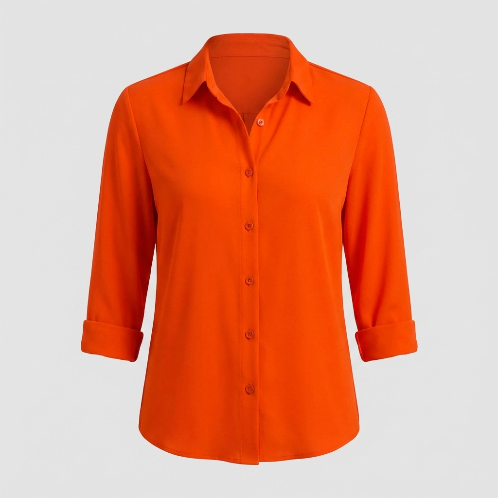 Elegante dames V-hals blouse, perfect gestyled voor een chique avond of zakelijke gelegenheid. Tijdloze mode.