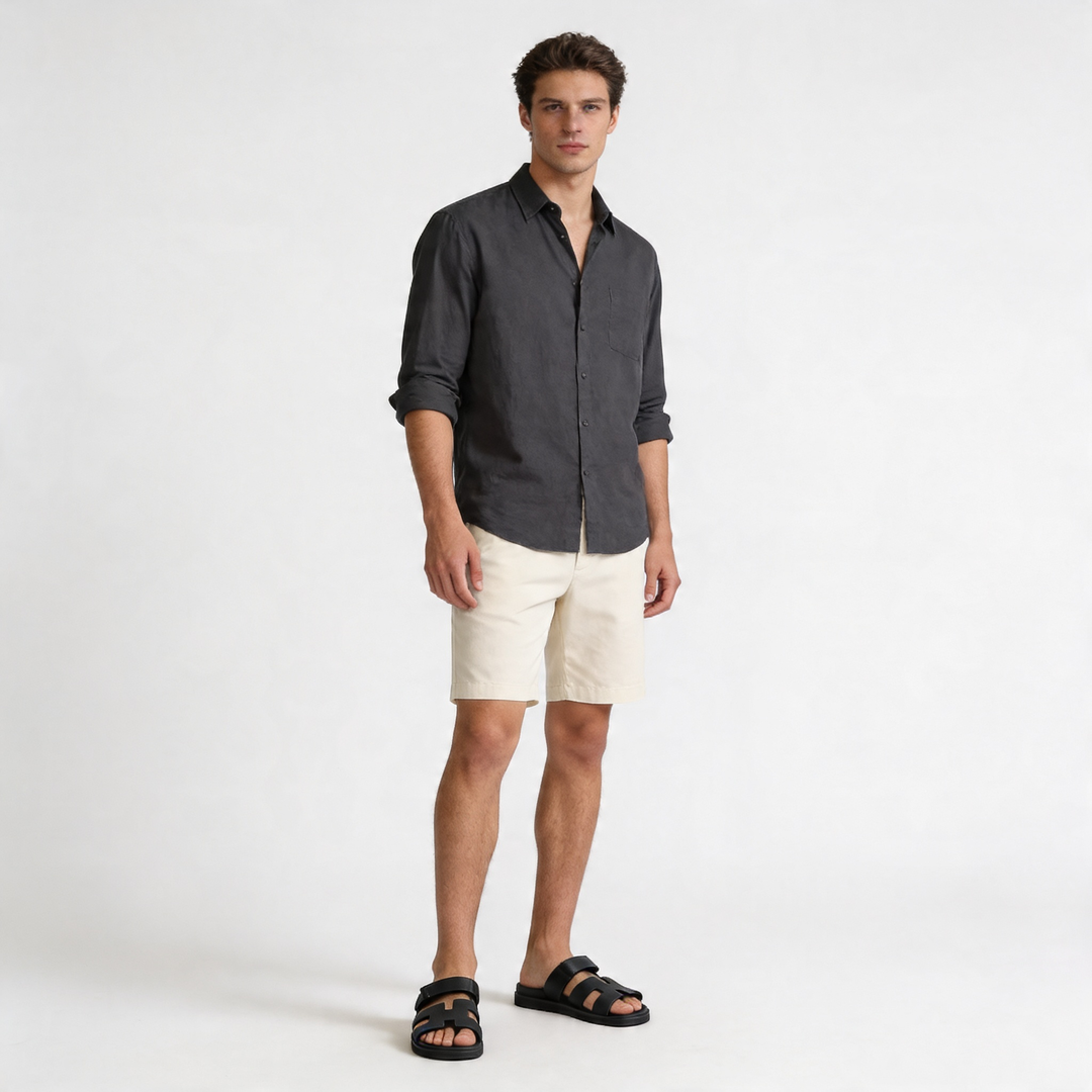 Open herenschoenen met stevige zool, perfect voor comfortabel zomerplezier.