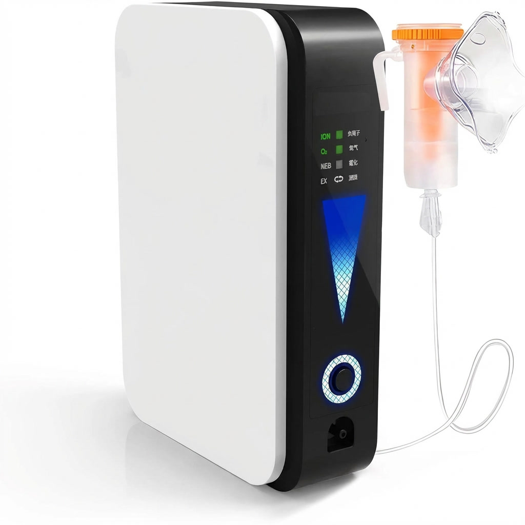 Stille, lichtgewicht draagbare zuurstofconcentrator (New5) voor effectieve ademhalingstherapie en medisch gebruik.