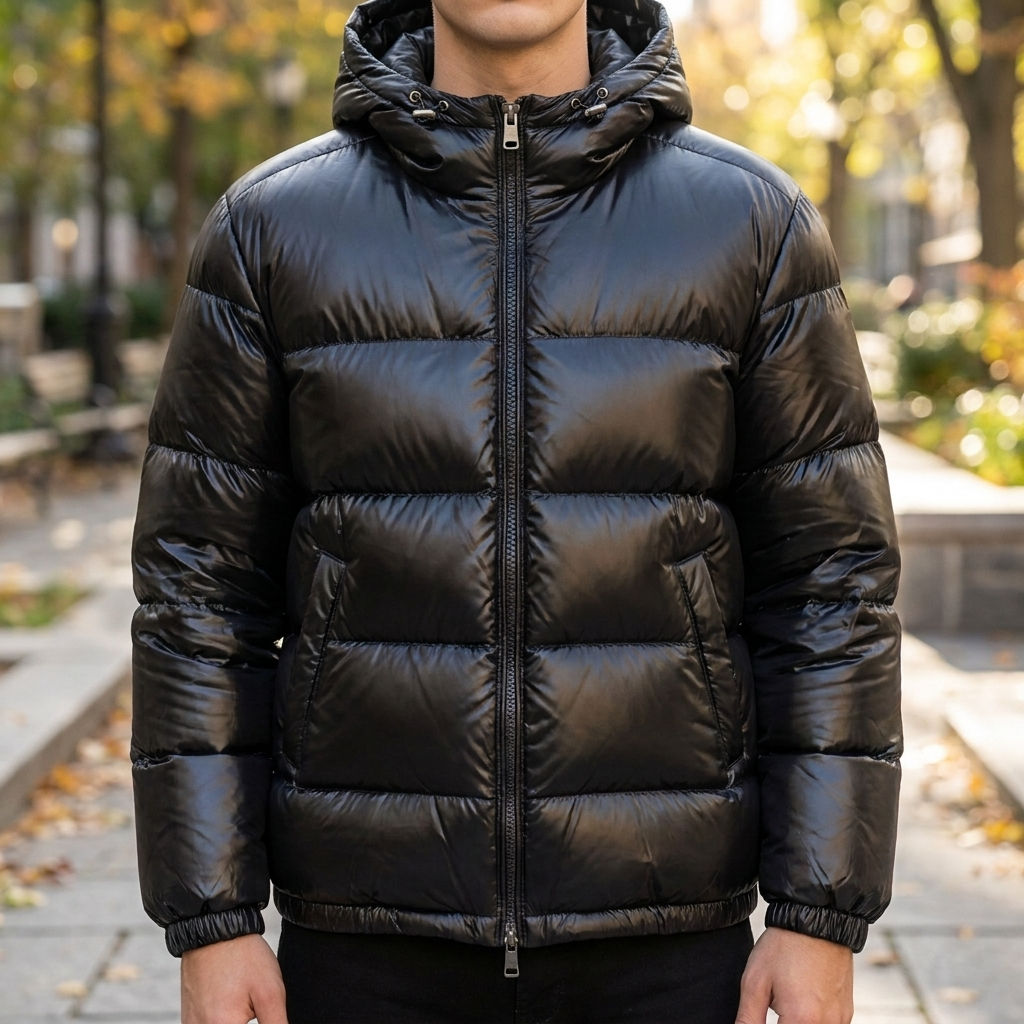 Unisex waterafstotend dons pufferjack, ideaal voor winter en herfst, met warme vulling en casual stijl.
