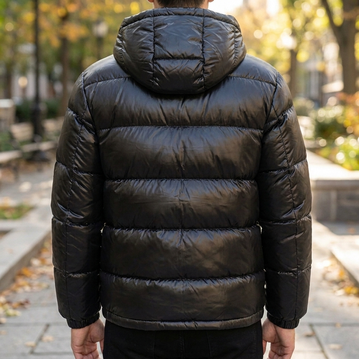 Stijlvol waterafstotend donsjack voor mannen en vrouwen, warm en comfortabel als bovenkleding voor koud weer.
