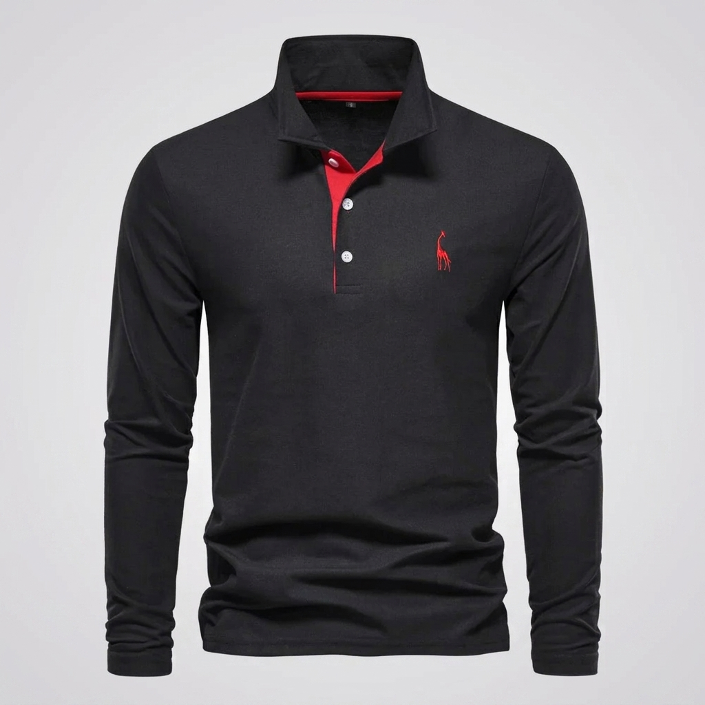 Heren poloshirt, klassiek model met knoopsluiting. Een comfortabel en tijdloos shirt voor herenmodecollectie.