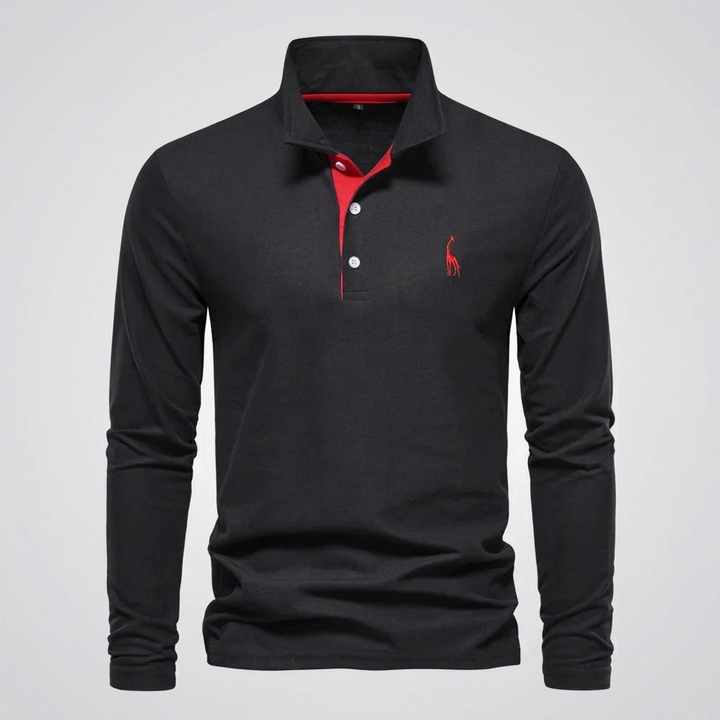 Heren poloshirt, klassiek model met knoopsluiting. Een comfortabel en tijdloos shirt voor herenmodecollectie.