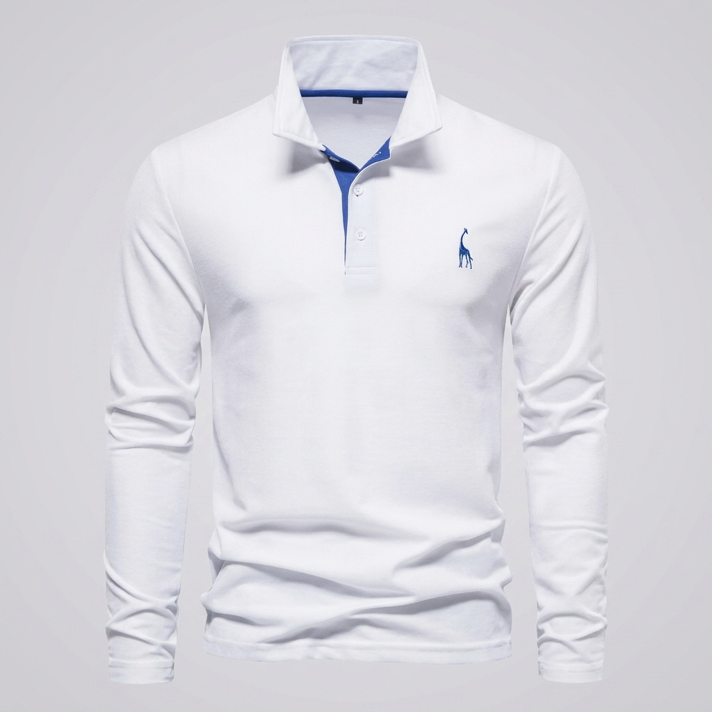 Veelzijdig heren poloshirt met verfijnde knoopsluiting. Een tijdloze top voor zowel casual als smart-casual.