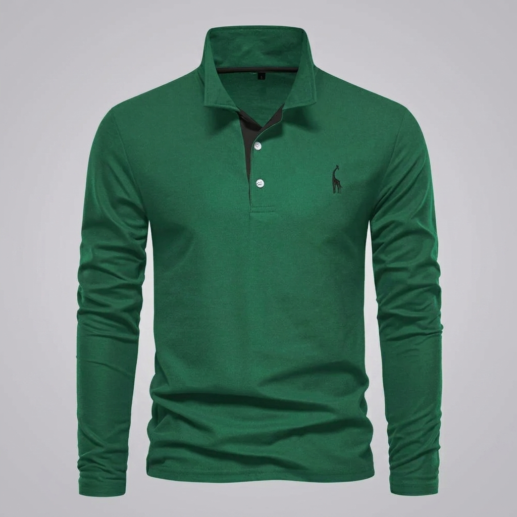 Heren poloshirt met knoopsluiting, een smart-casual top voor elke dag. Tijdloos, comfortabel en veelzijdig.