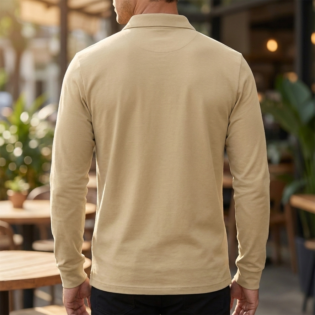 Comfortabel heren poloshirt voor lente en zomer. Tijdloos model met knoopsluiting voor elke gelegenheid.