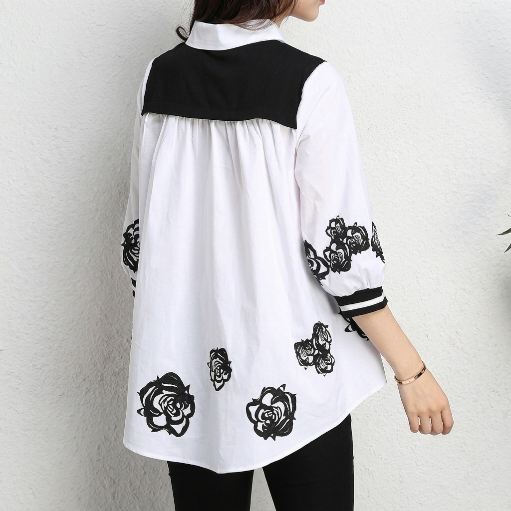 Veelzijdige dameskleding: tweedelige blouse en vest set. Creëer een elegante gelaagde outfit, comfortabel en modieus.