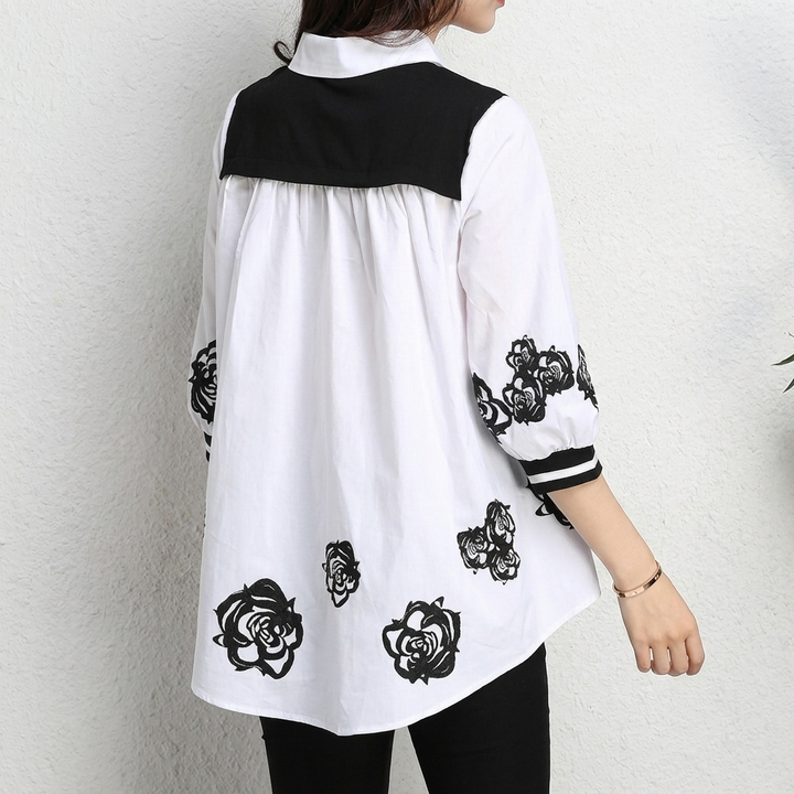 Veelzijdige dameskleding: tweedelige blouse en vest set. Creëer een elegante gelaagde outfit, comfortabel en modieus.
