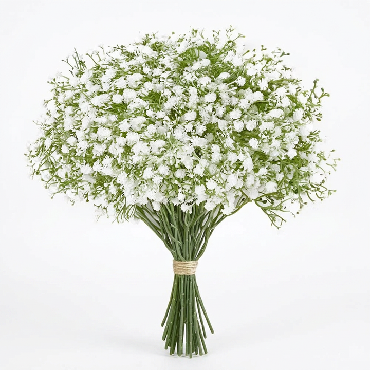 Hoogwaardige kunstbloemen set van lavendel en gipskruid; een elegant en onderhoudsvrij accent voor elk interieur.