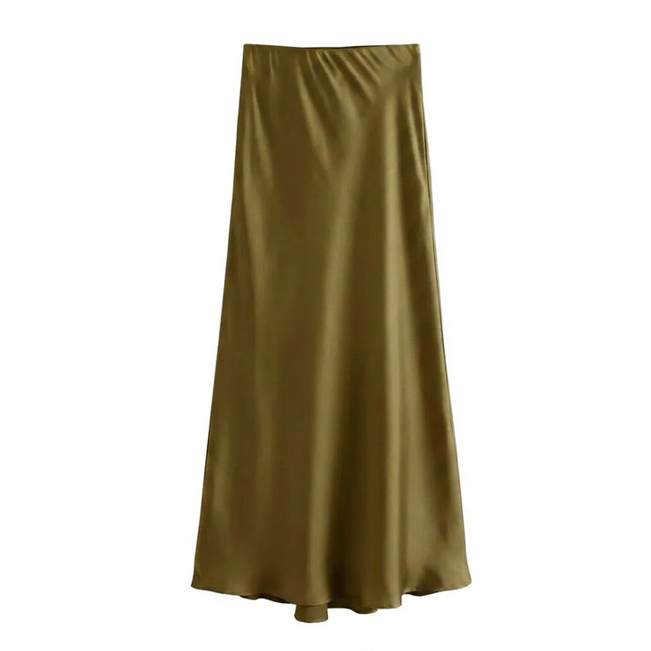Comfortabele en stijlvolle maxi rok voor dames, met chique satijnlook. Ideaal voor diverse gelegenheden.
