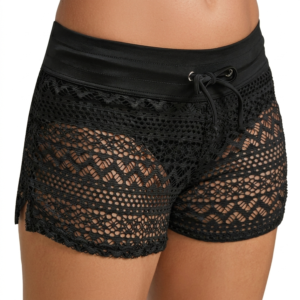 Luchtige dames boho strandshort voor zomerse dagen. Comfortabele casual kleding, ideaal voor strand of vakantie.