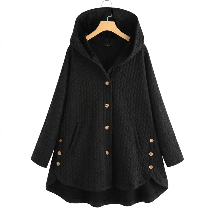 Lichtgewicht dames katoenen jas met knopen, ideaal voor de lente en herfst. Comfortabel, casual en elegant.