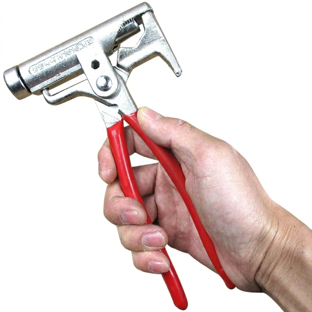 Compacte 10-in-1 multifunctionele klushamer, essentieel handgereedschap voor doe-het-zelf en snelle reparaties in huis.