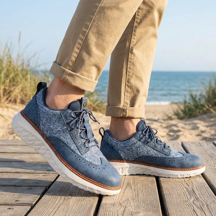 Moderne heren wandelsneakers met comfortabele plateauzool; ideaal voor dagelijks casual gebruik en lange wandelingen.