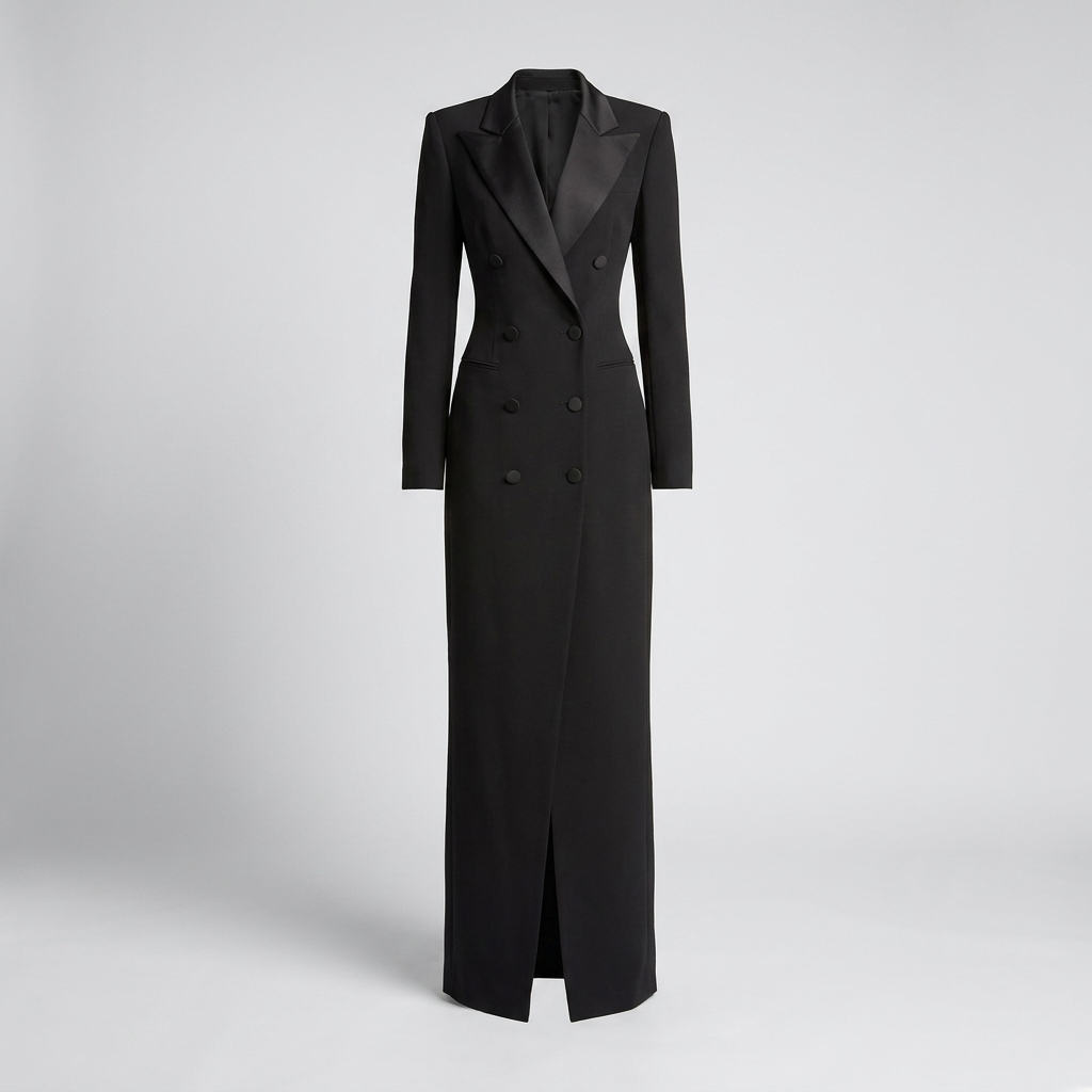 Chique dames blazerjurk. Veelzijdig als cocktailjurk, kantoorkleding of avondkleding voor lente en herfstmode.