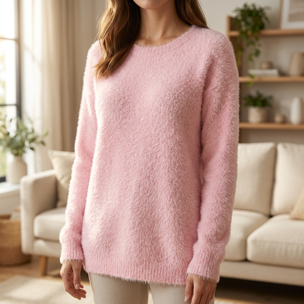 Chique gebreide damestrui, elegant en warm. Perfect voor stijlvolle mode in herfst en winter.