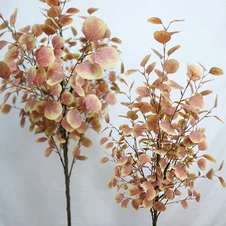 Realistische kunst eucalyptus herfstboom, een onderhoudsvrije sierboom en stijlvolle woondecoratie voor elk interieur.