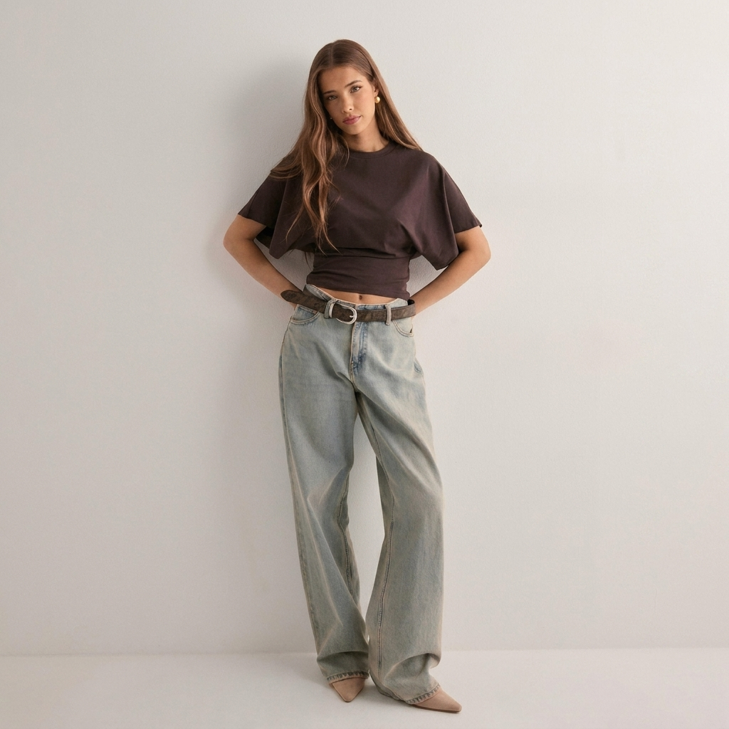 Elegante dames t-shirt met wijde mouwen; een comfortabele en modieuze keuze voor dagelijks gebruik.