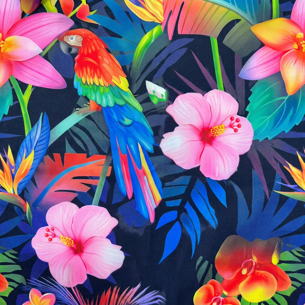 Modieuze en comfortabele tweedelige dames zomerkleding set met levendige flamingoprint voor casual dagen.