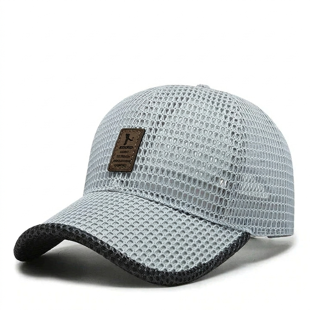 Stijlvolle unisex sportpet, ademend en lichtgewicht, ideaal voor strand en zomerse avonturen. Beschermt tegen de zon.