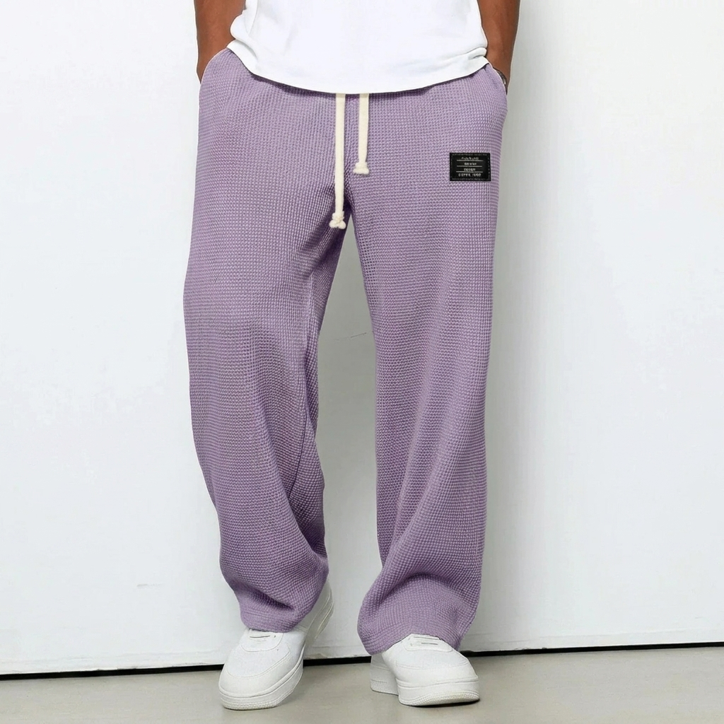 Stijlvolle comfortbroek voor heren, marineblauw, met praktische zakken en duurzame stof.