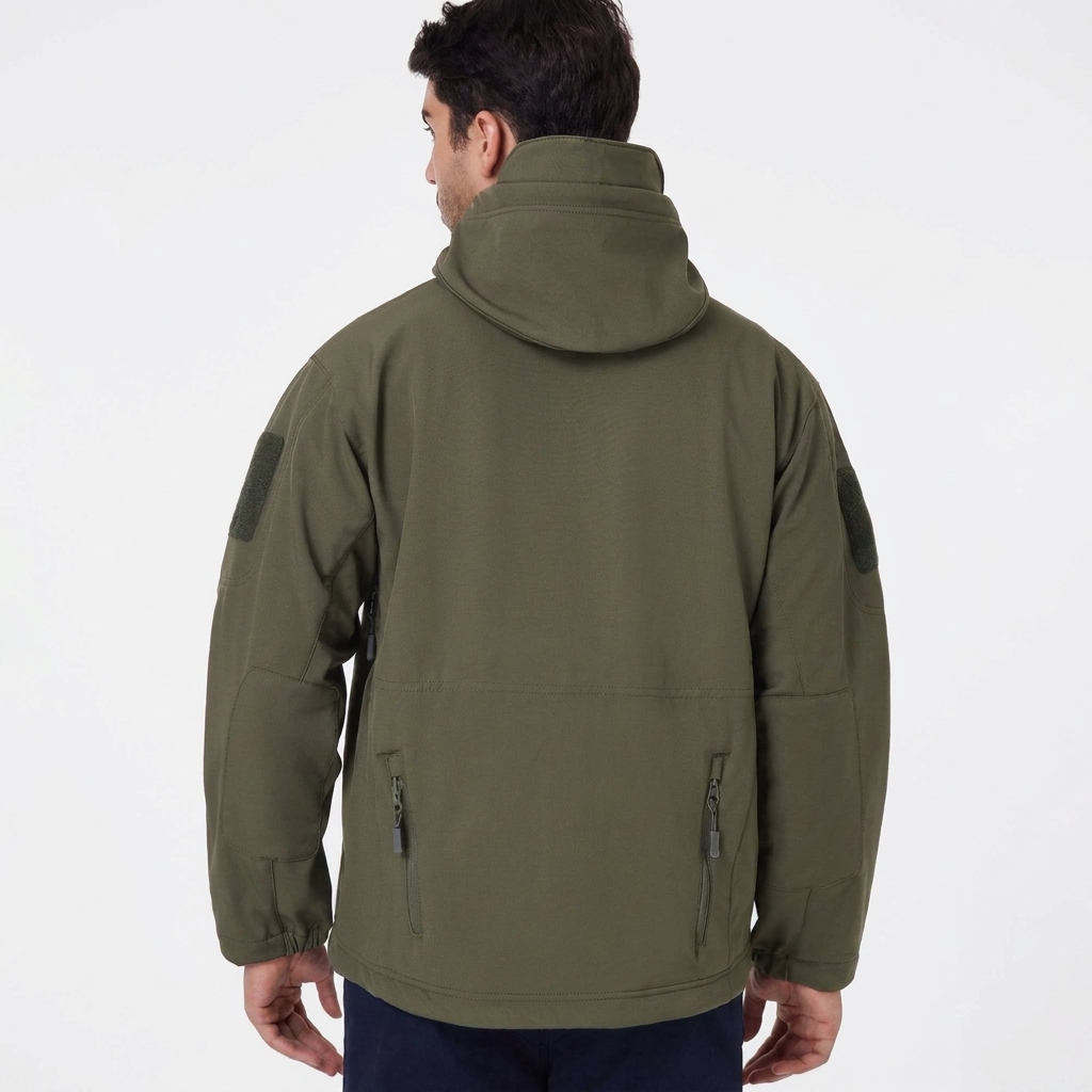 Robuuste unisex outdoorkledingset, waterdicht & winddicht, ideaal voor avontuur en wandelen.