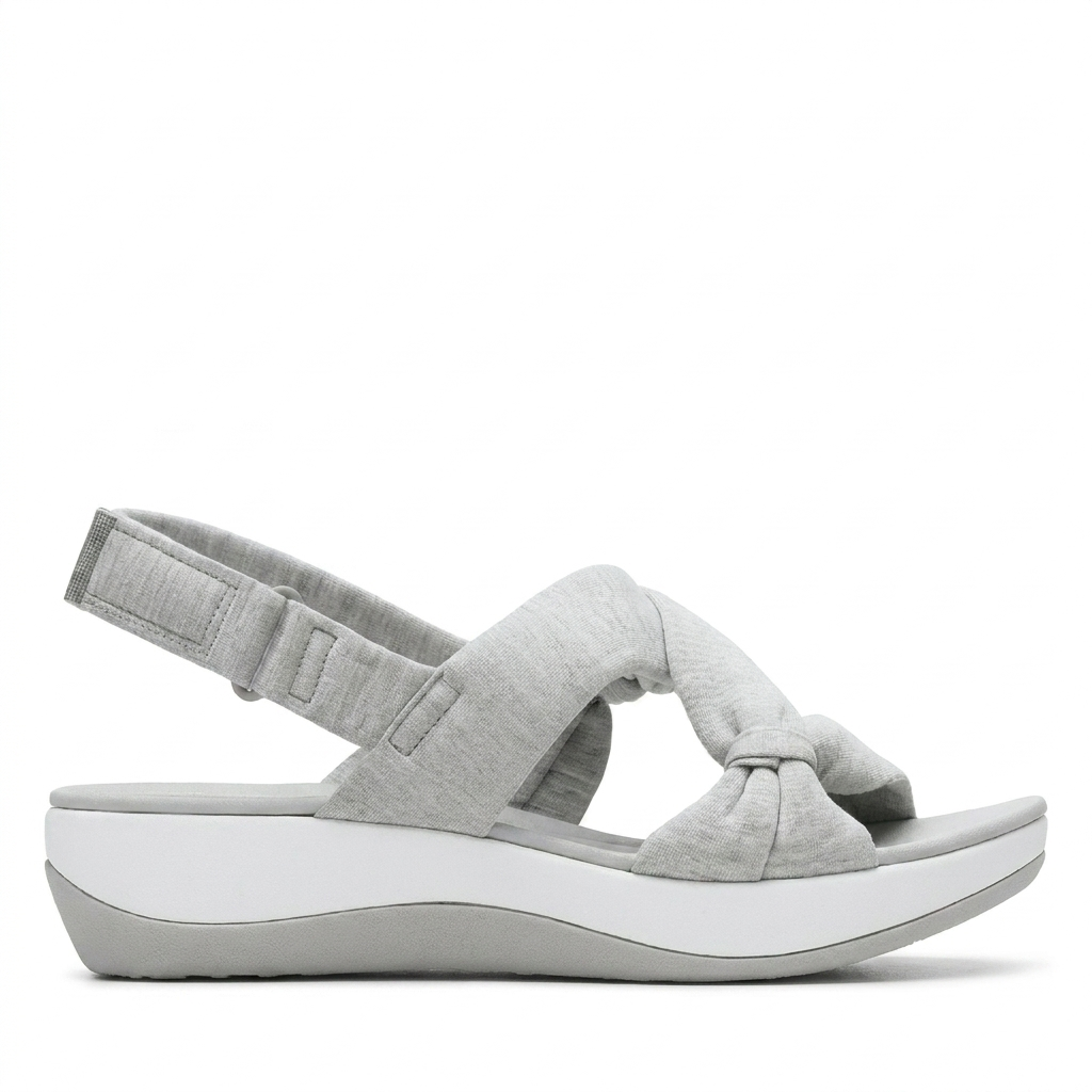 Dames orthopedische slippers, verstelbaar, voor optimaal voetcomfort en zomerse ondersteuning.