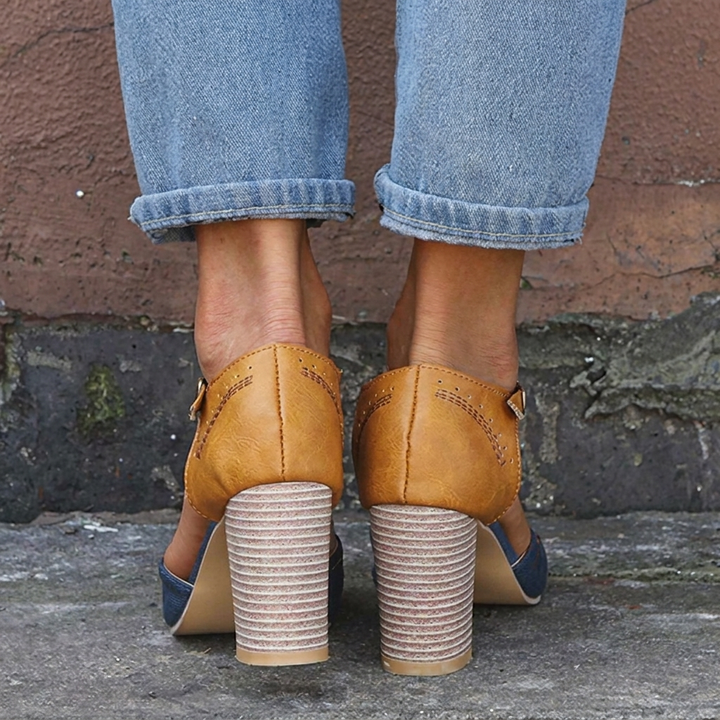 Stijlvolle orthopedische dameshakschoenen met een comfortabele pasvorm en antislip eigenschappen.