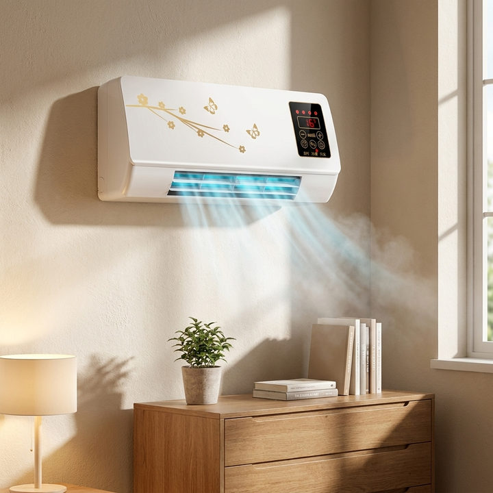 Energiezuinige, stille 2-in-1 ventilator WC2026 voor optimale klimaatbeheersing: verwarming en koeling.