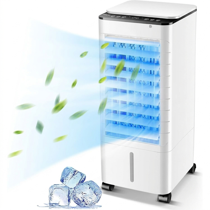 Draagbare airco ventilator WC2026 voor thuis & kantoor. Mobiele koeling met luchtcirculatie.
