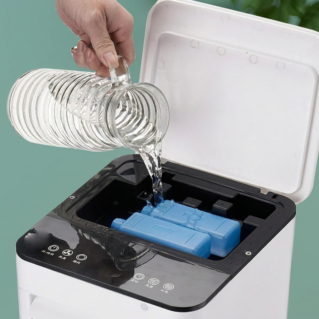 Mobiele luchtkoeler WC2026, verbetert het binnenklimaat thuis. Krachtige en efficiënte koeling voor comfort.