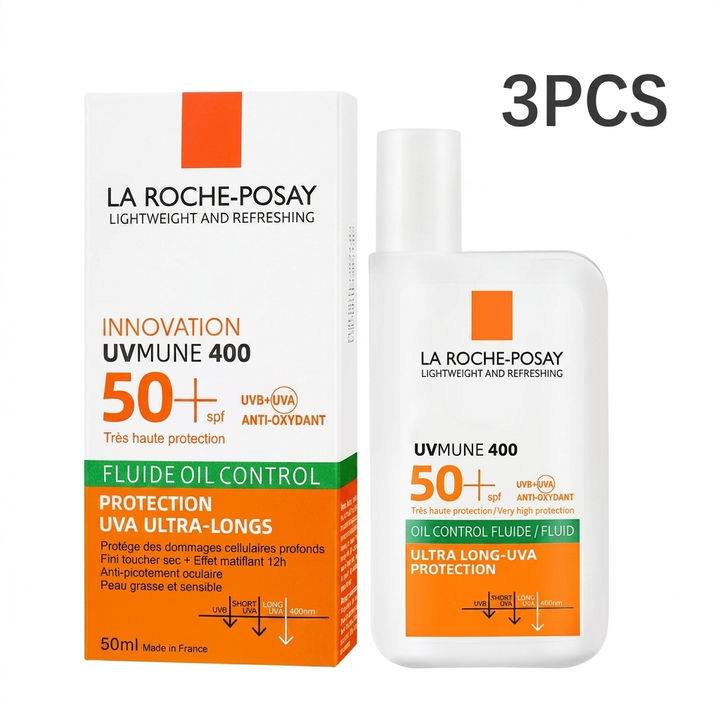 UV-bescherming voor alle huidtypen met deze lichtgewicht, waterbestendige zonnebrandcrème SPF 50+.