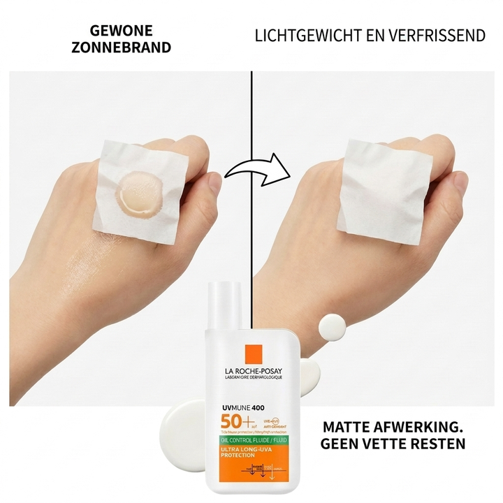 Effectieve UV-bescherming met lichtgewicht SPF 50+ zonnebrandcrème voor de zomer.