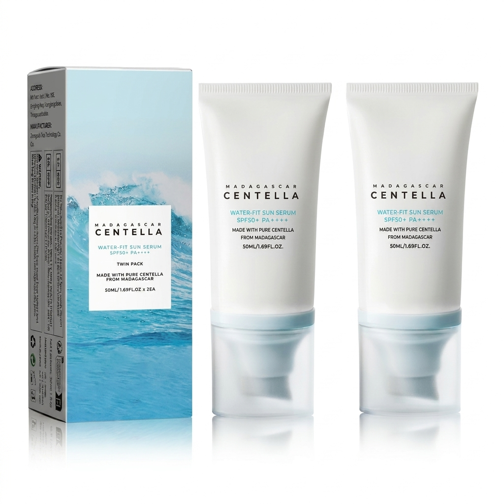 Hydraterende gezichtszonnebrandcrème met Centella voor dagelijkse, kalmerende en effectieve UV-bescherming.